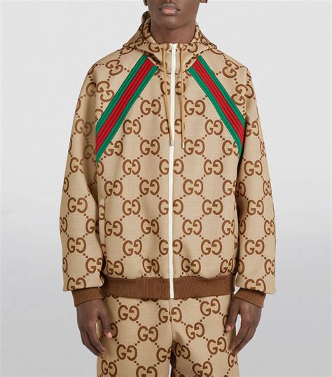 gucci windbreaker suit|Gucci gg print jacket men's.